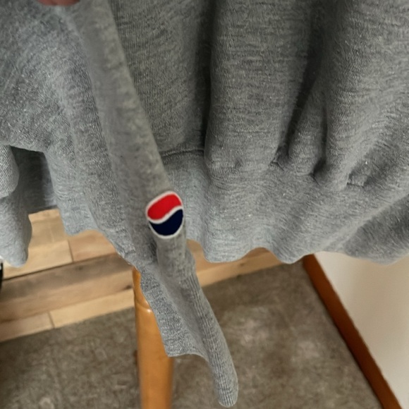 Gray Pullover Hooded Sweatshirt (Pepsi) - Picture 7 of 7